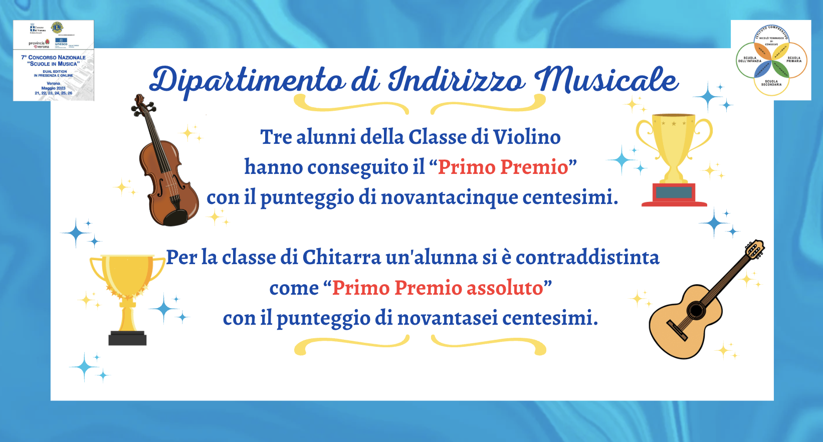 Concorso nazionale "Scuola in musica" 2023 - Palazzo della Gran Guardia - Verona