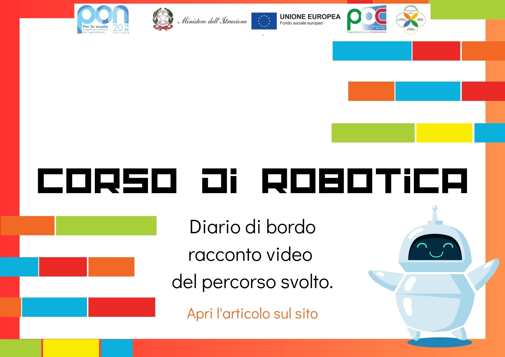 Laboratorio di Robotica - video diario di bordo - PON